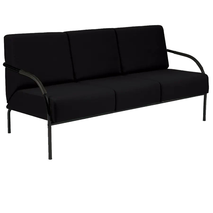 SPA 3 černý lak, látka BONDAI BN7 (8033) - látka černá